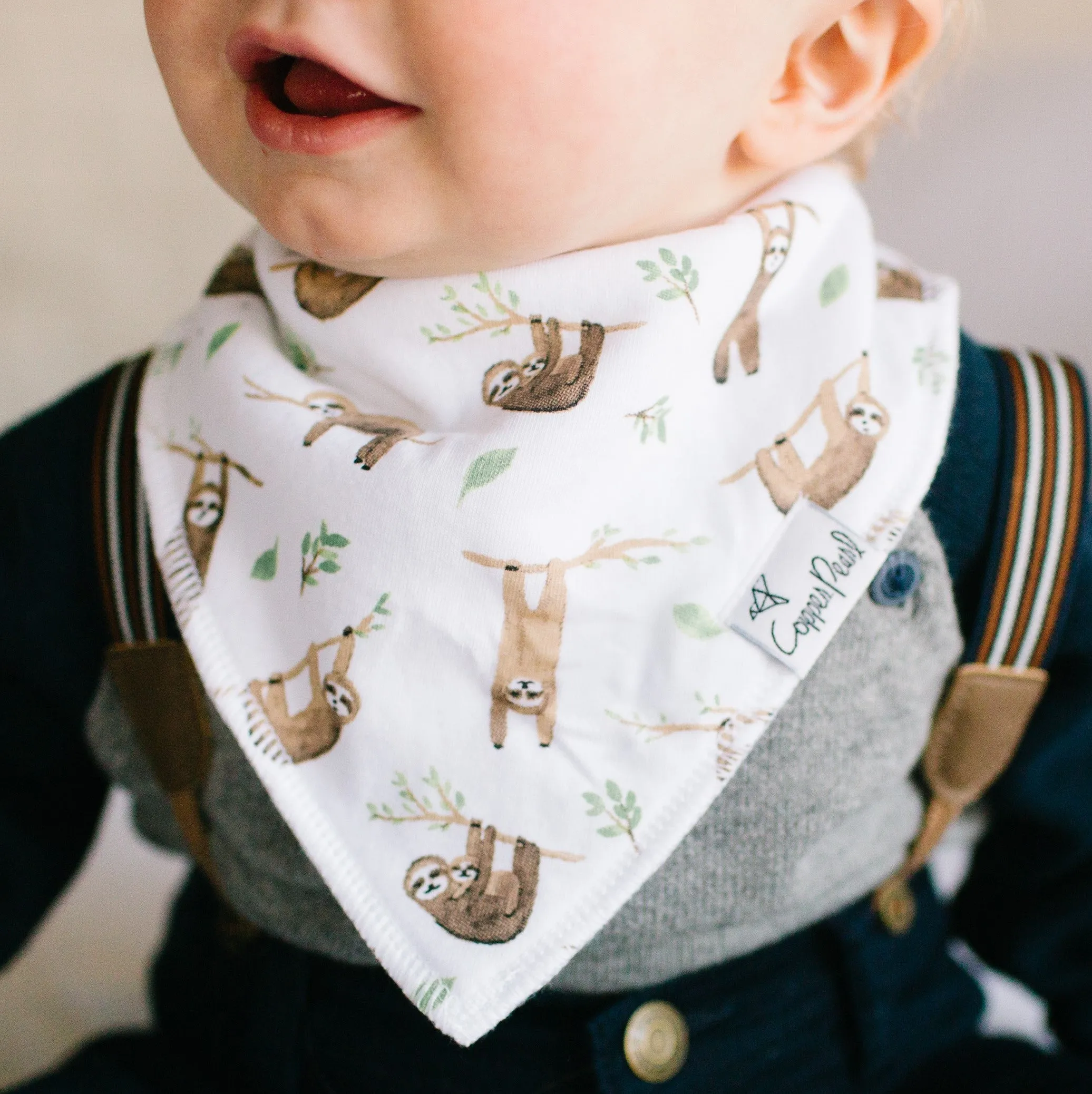 Copper Pearl Noah Bandana Bib Set
