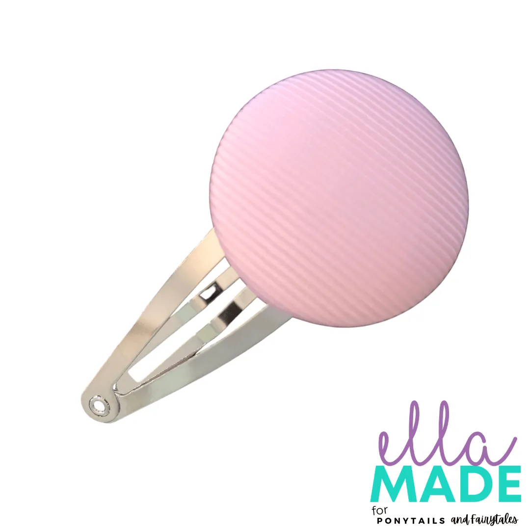 Covered Buttons: Solid Colours - Ballet Pink