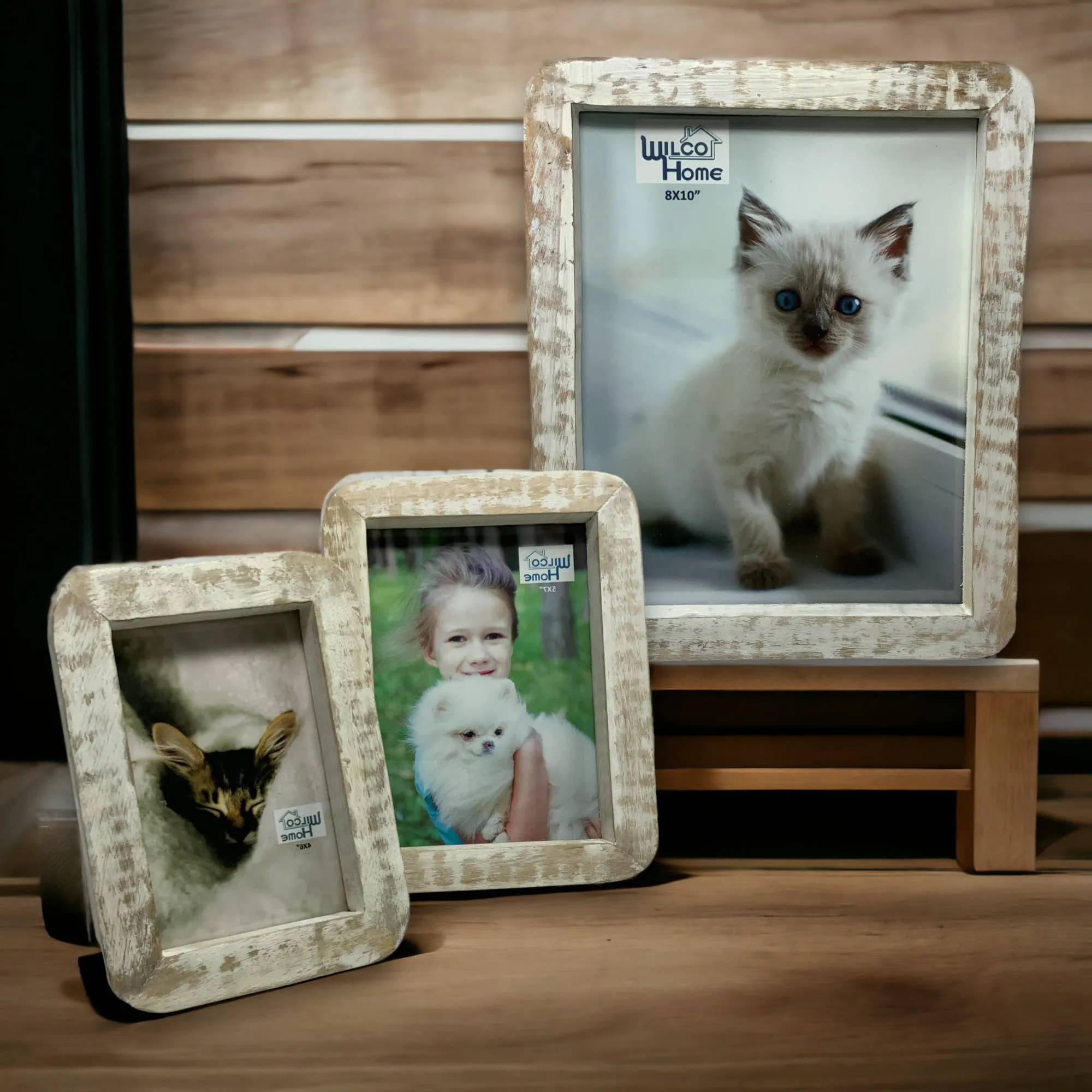 Curved Edge Photo Frame with Easel Back