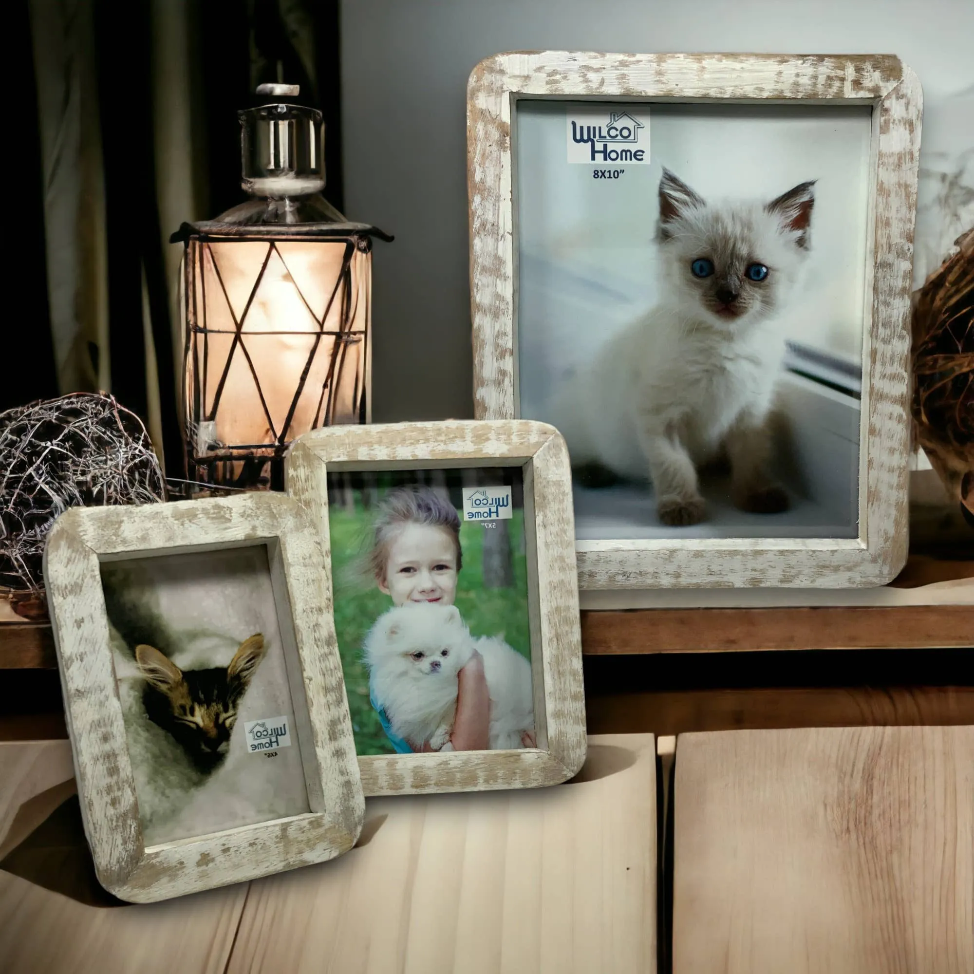 Curved Edge Photo Frame with Easel Back