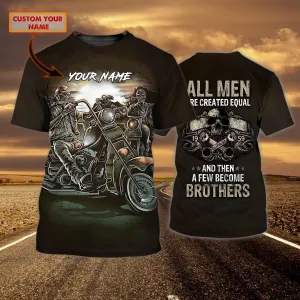 Custom Name Tshirt-Old men Biker Brothers-HTV
