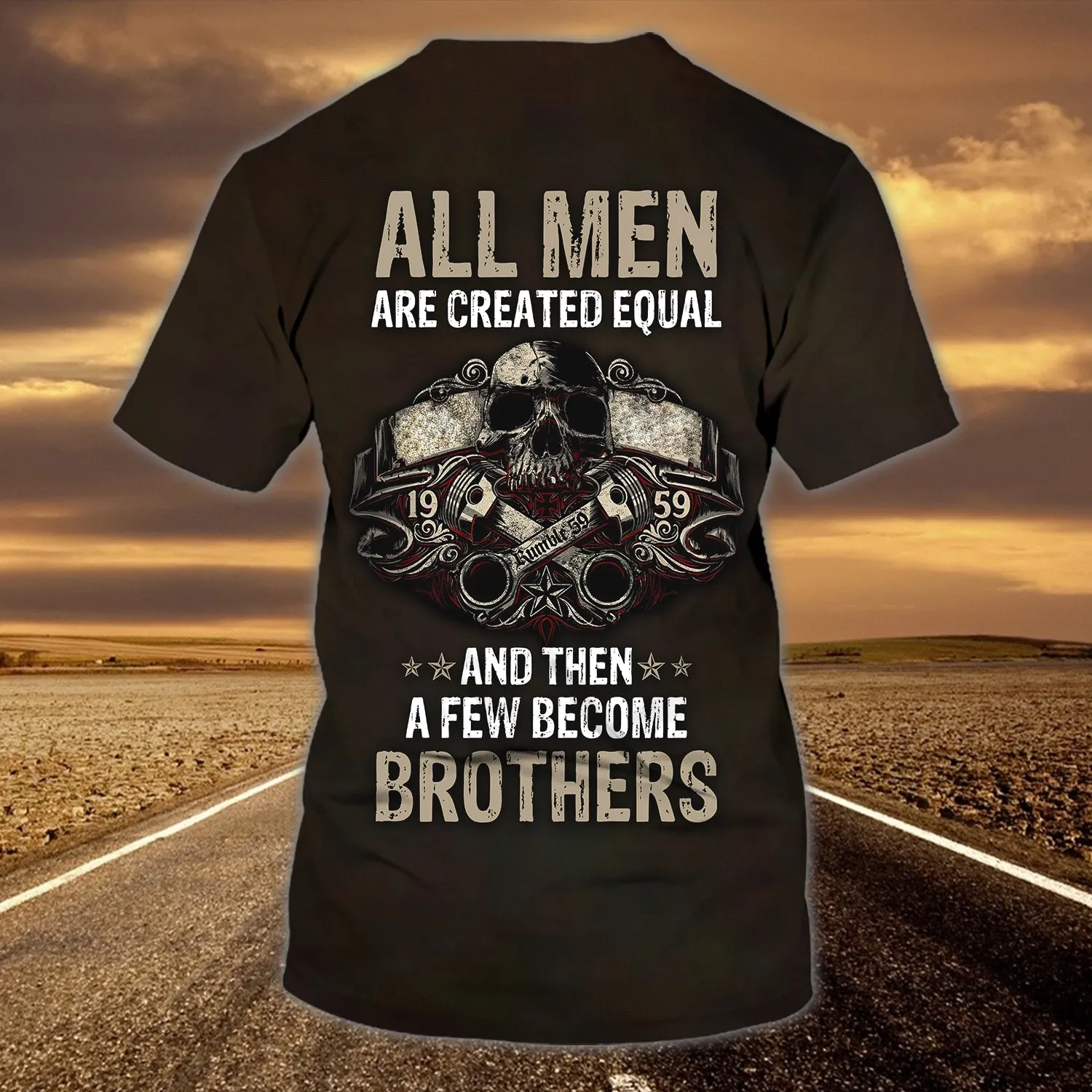 Custom Name Tshirt-Old men Biker Brothers-HTV