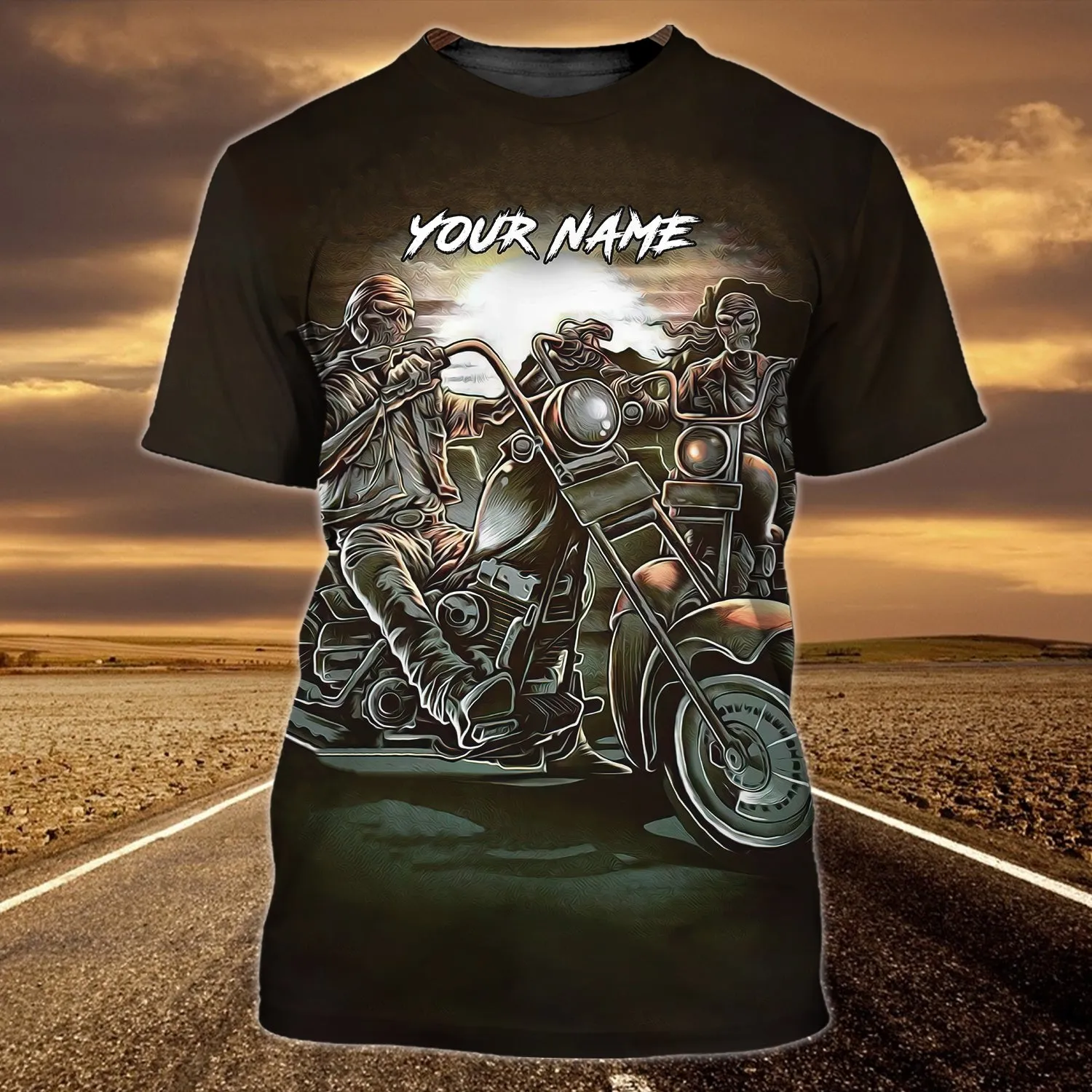 Custom Name Tshirt-Old men Biker Brothers-HTV
