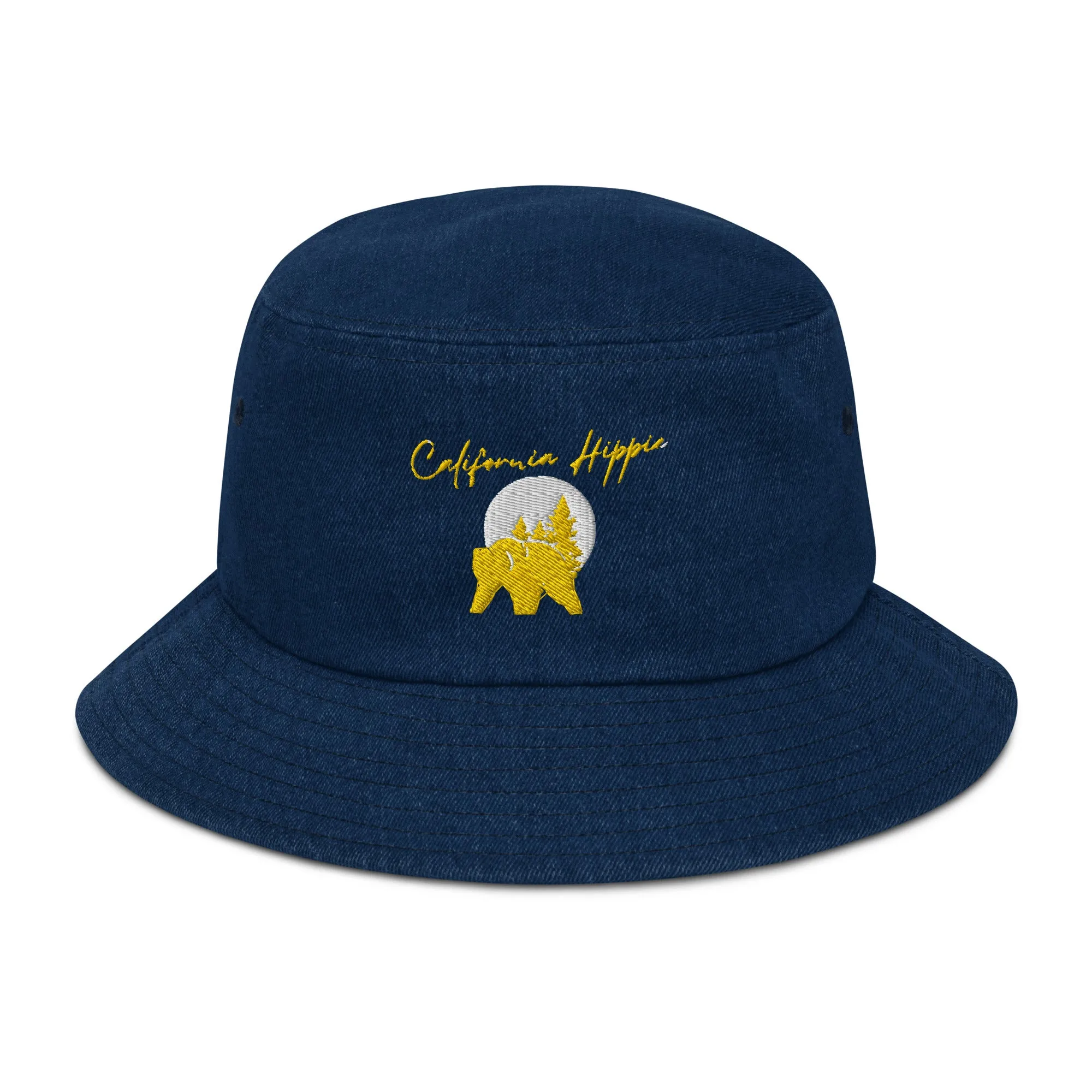 Denim California Hippie Bucket Hat