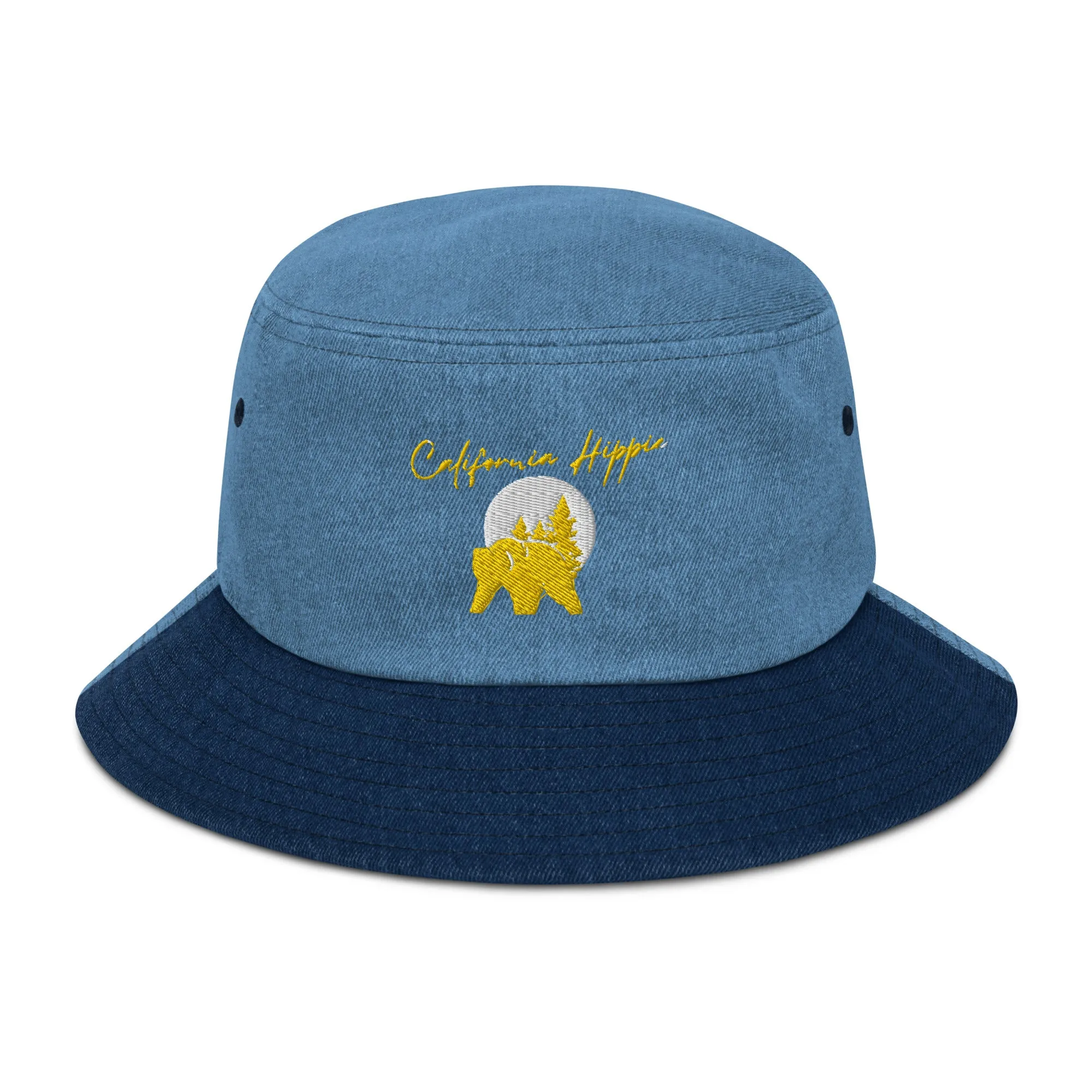 Denim California Hippie Bucket Hat