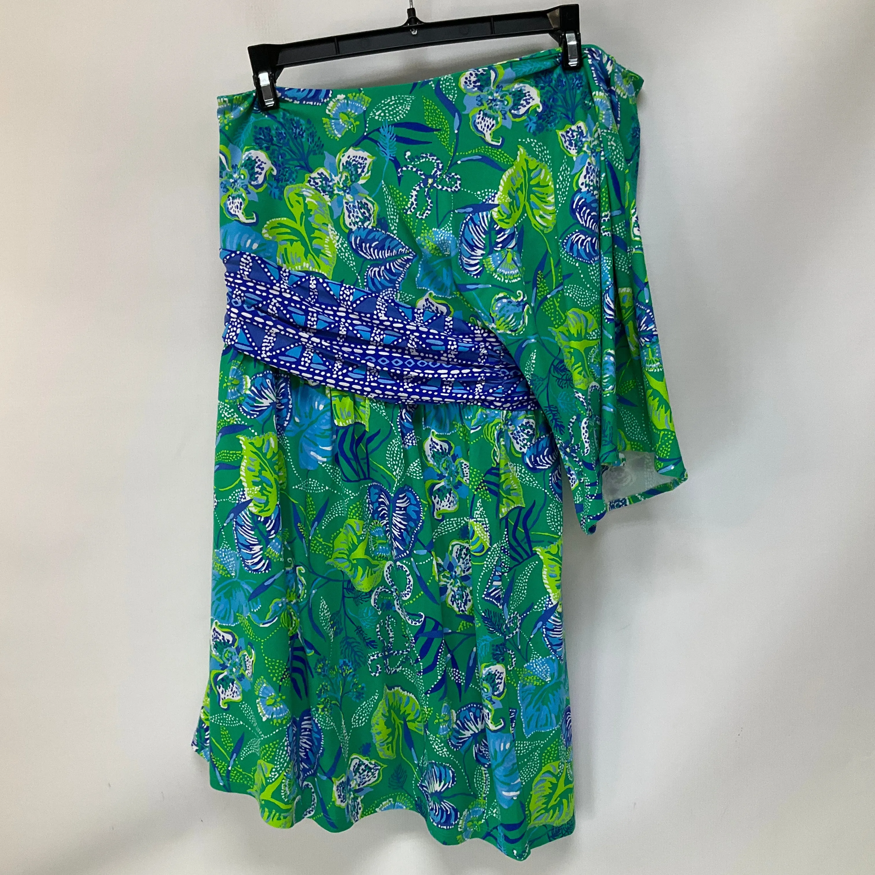 Dress Casual Short By Lilly Pulitzer In Blue & Green, Size: 2