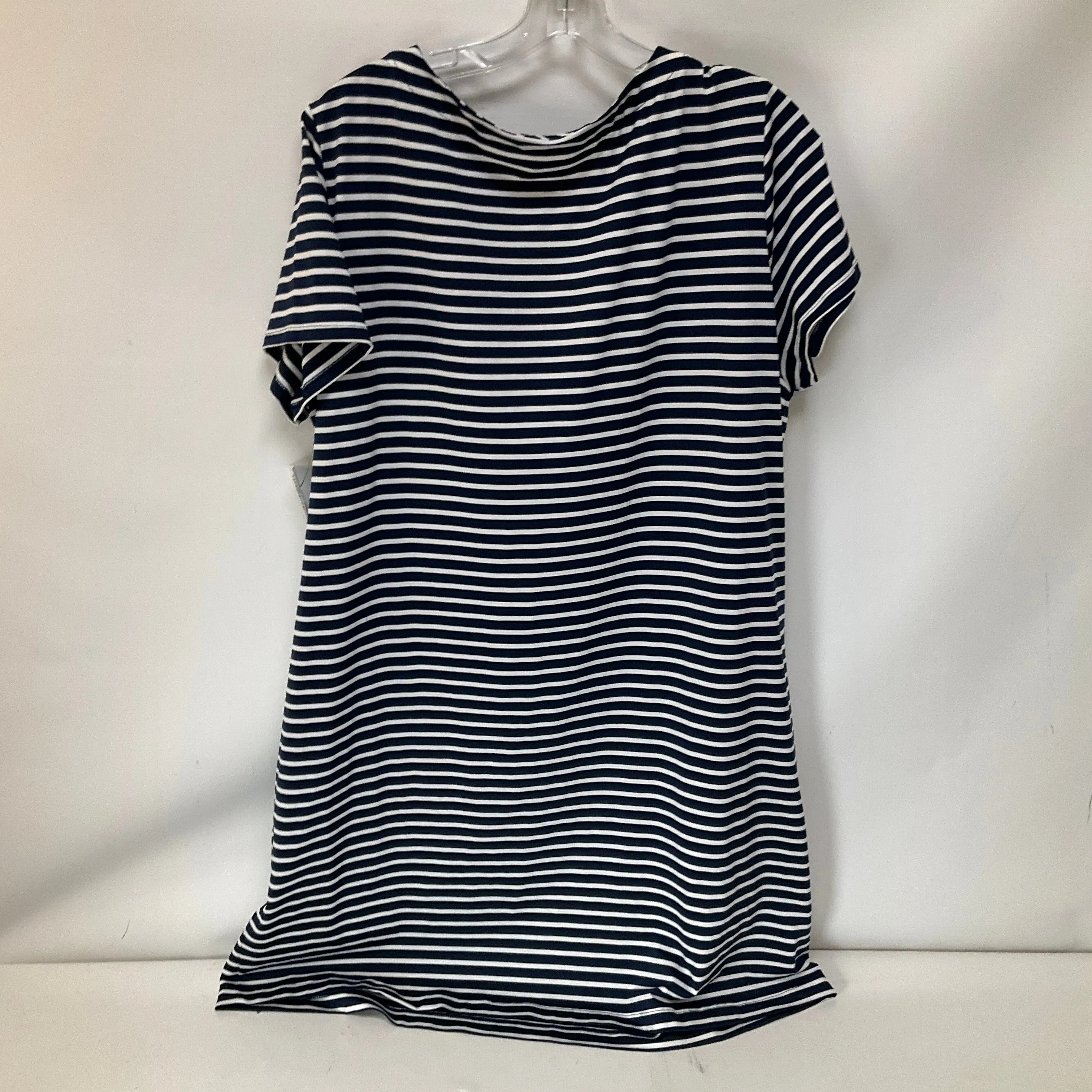 Dress Casual Short By Vineyard Vines In Blue & White, Size: Xxl