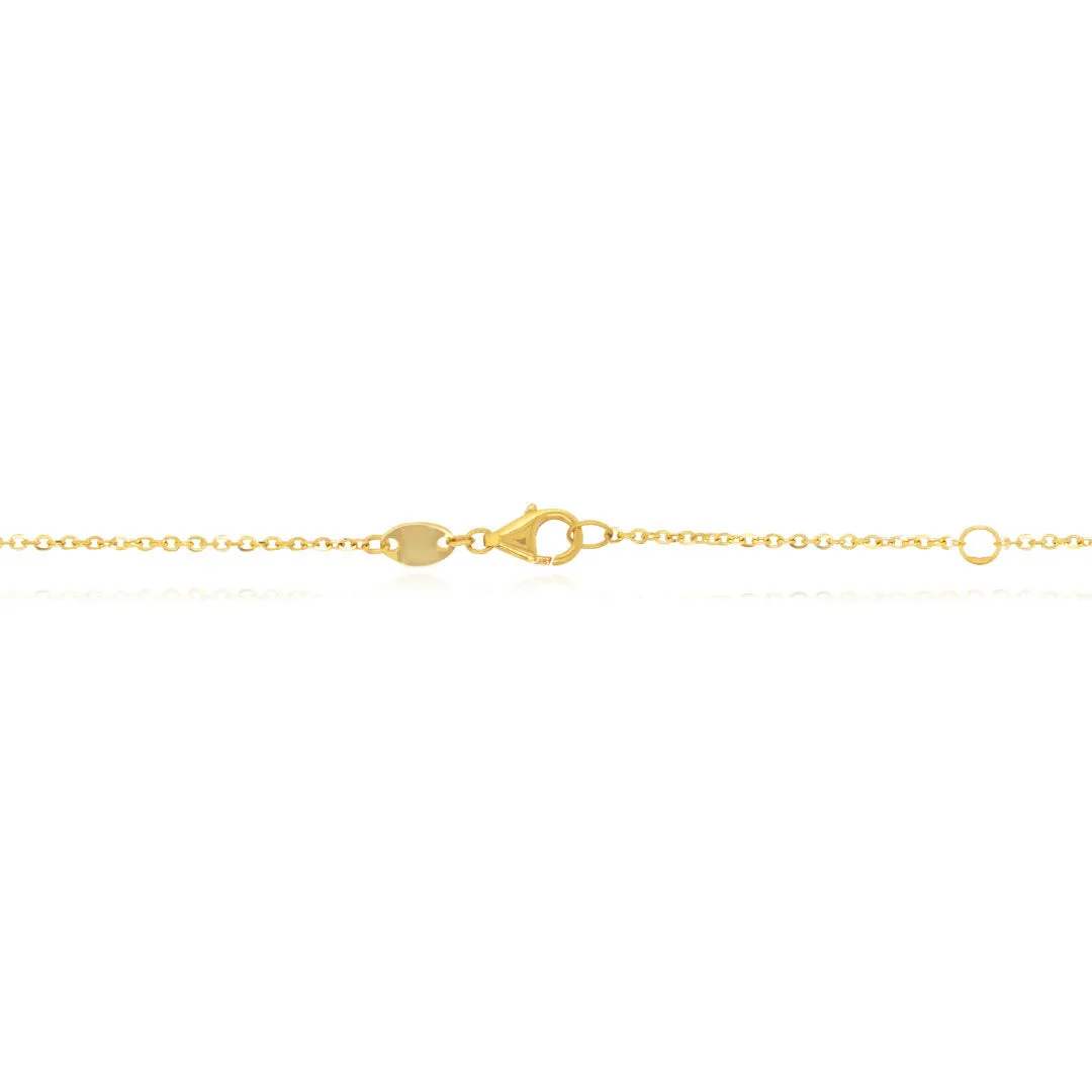 Extra Large Lapis Single Clover Necklace