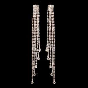 Fashion Dangle Hanging Gem Stone Earrings