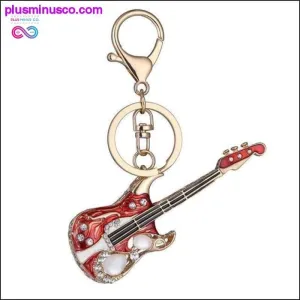 Fashion Key chain Mini Guitar Key Ring Chain