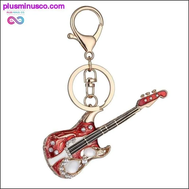 Fashion Key chain Mini Guitar Key Ring Chain