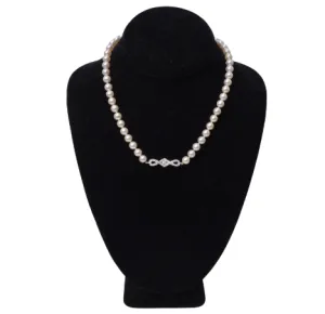 Freshwater Pearl & Diamond Necklace