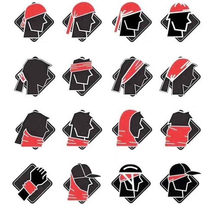 Gelbe Biker Bandana