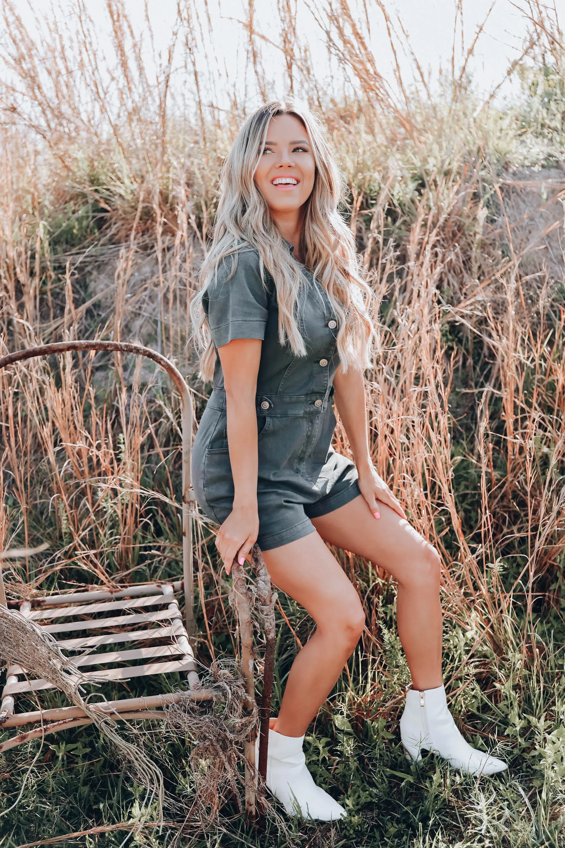 Genoa Denim Safari Romper