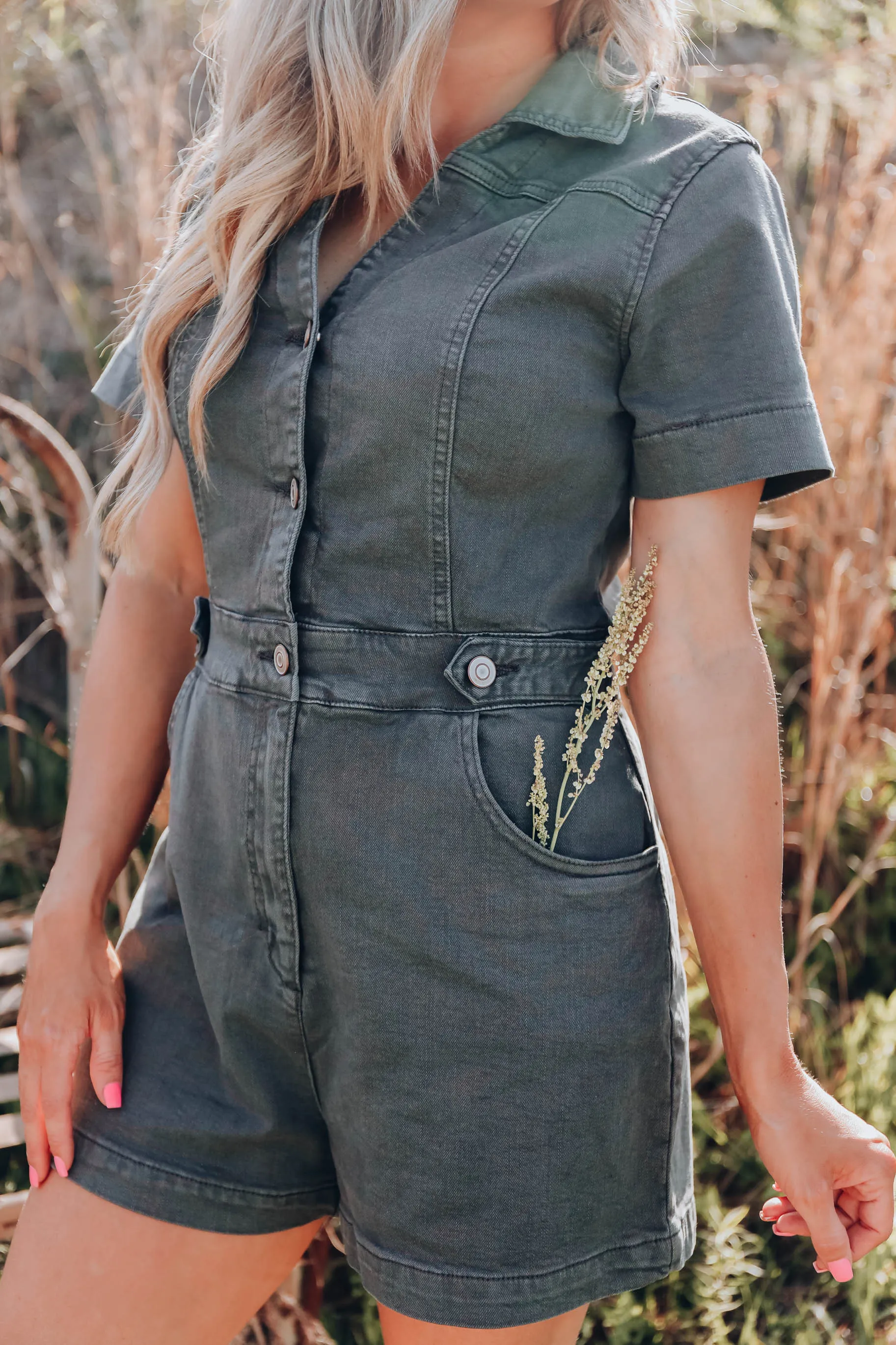 Genoa Denim Safari Romper