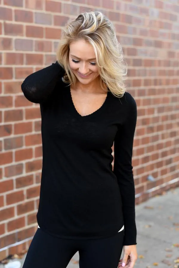 Get Comfy Black Sweater