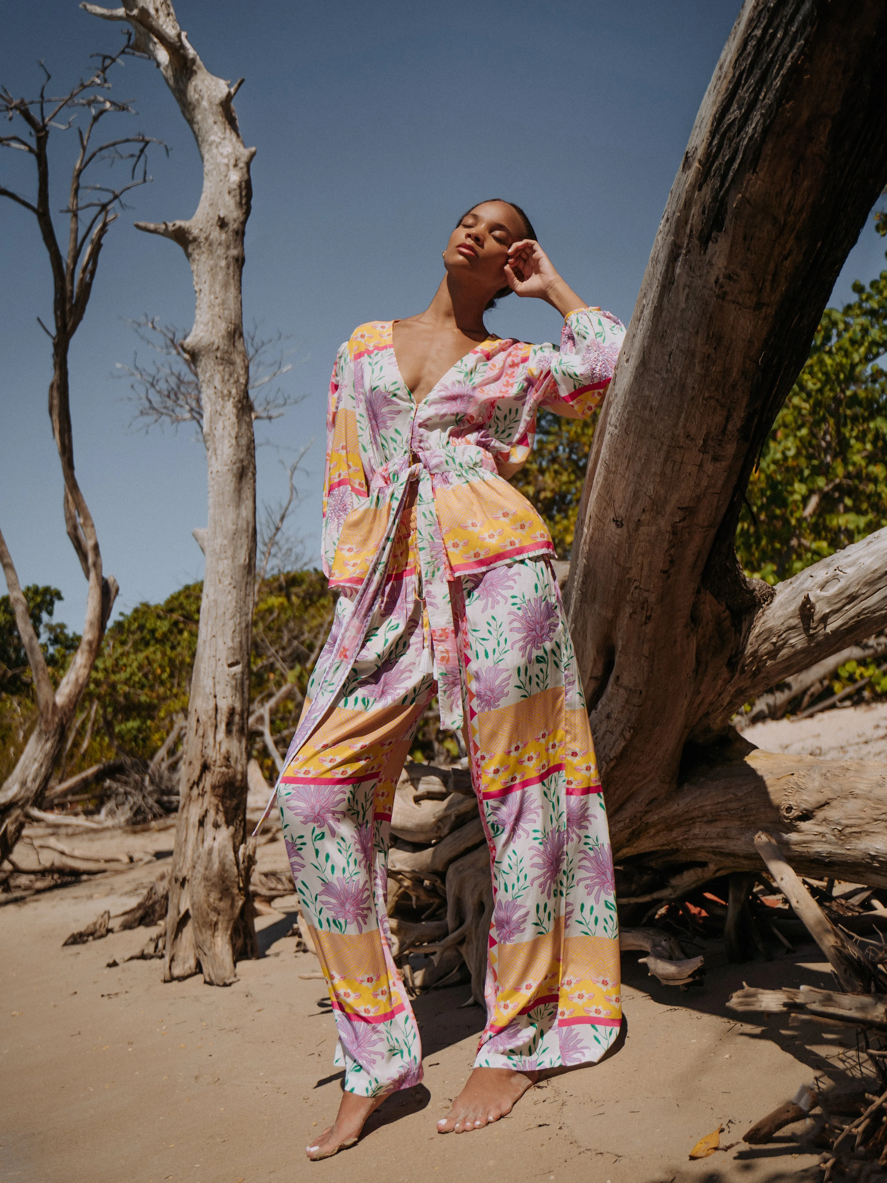 GINERVA TOP - CAPRI FLOWERS