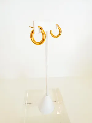 Gold 3/4" Hollow Hoop