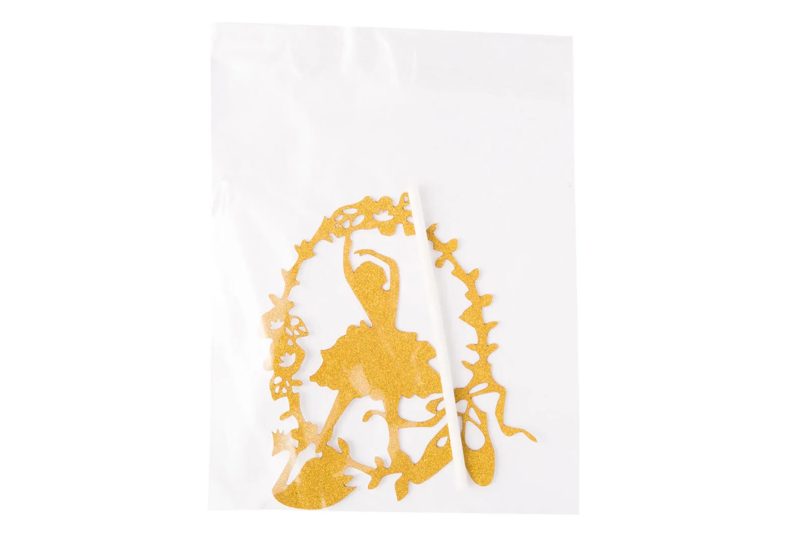 Gold Ballerina cake topper DIY