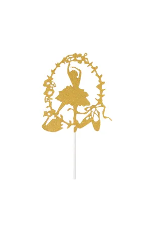 Gold Ballerina cake topper DIY