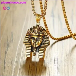 Gold Color Egyptian Pharaoh Pendant Necklace for Men