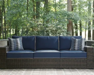 Grasson Lane 3-Piece Outdoor Sofa and Loveseat with Coffee Table