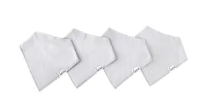 Grey Bandana Bib Set