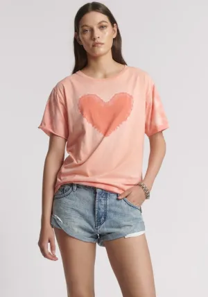 Heart Throb Tie Dye Boyfriend Tee