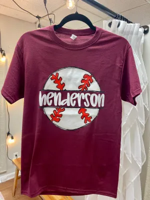 Henderson Baseball Unisex Soft Tee