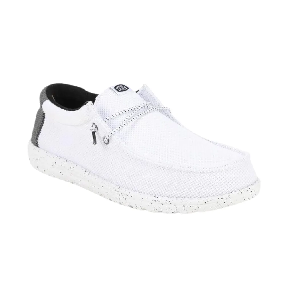 Hey Dude Men's Wally Varsity Casual Shoes – Lightweight, Comfortable, Slip-On Loafers