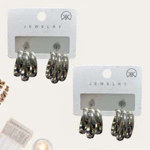 Hoop Stud Earrings