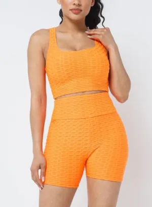 Hot Orange Short Set