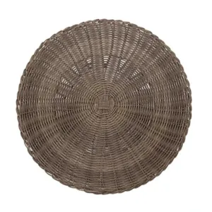 Huntington Grey Woven Round Placemat