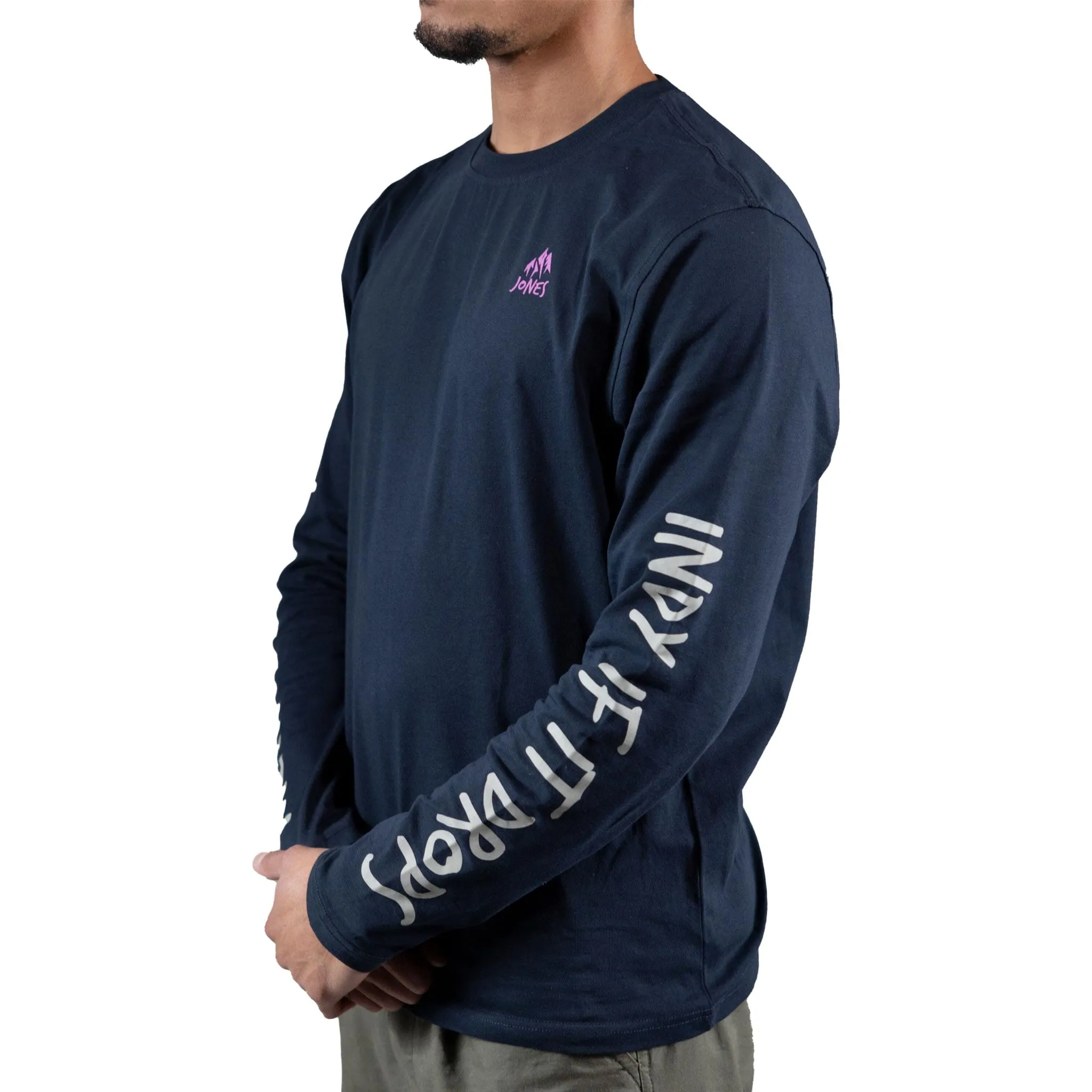Jones Mtn Twin Organic Cotton LS Tee Stealth Black