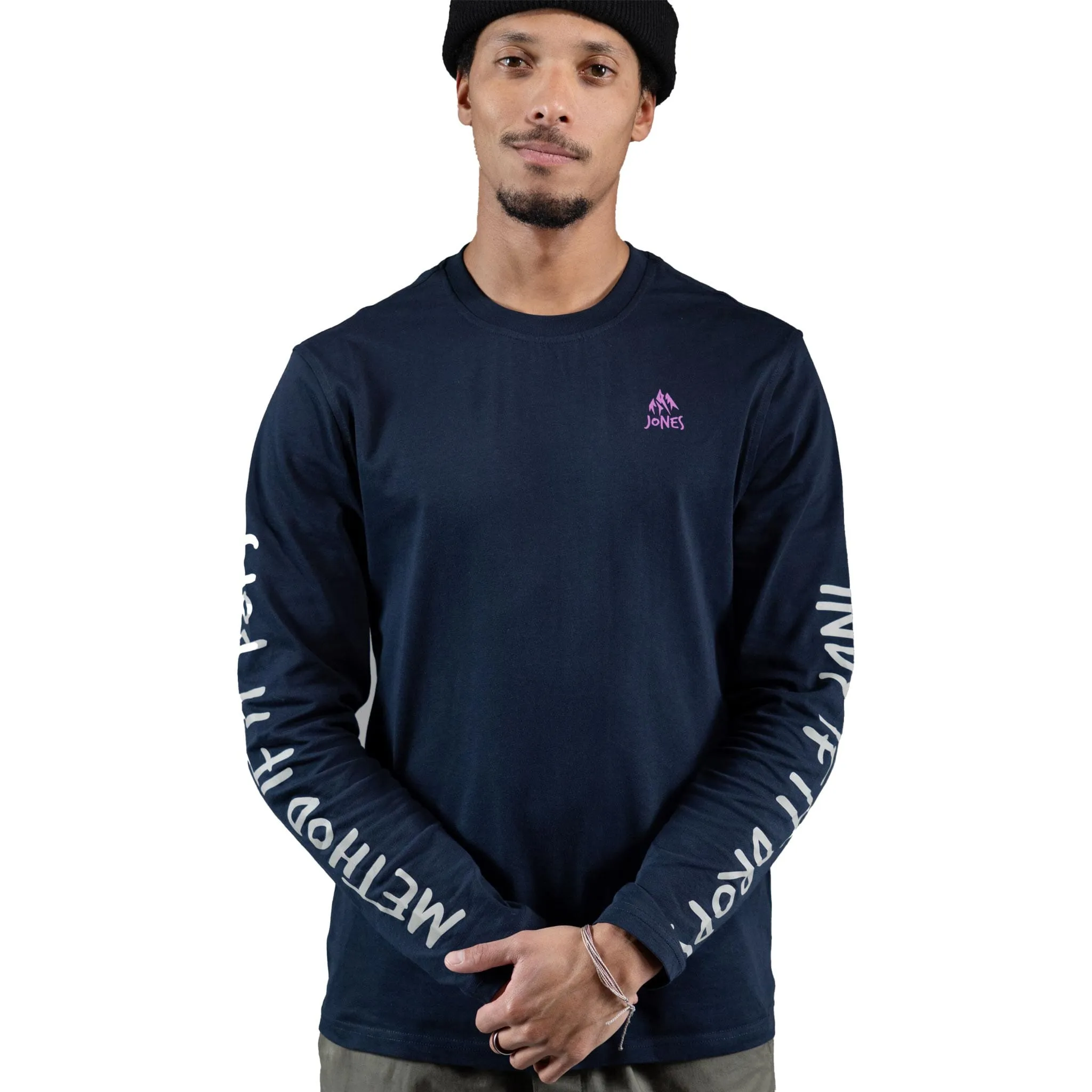 Jones Mtn Twin Organic Cotton LS Tee Stealth Black