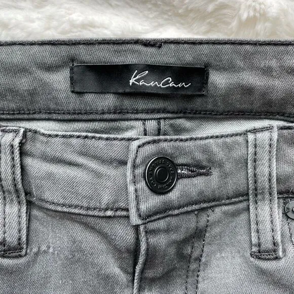 Kancan Gray Moto Estilo Skin Jean - Women’s 7