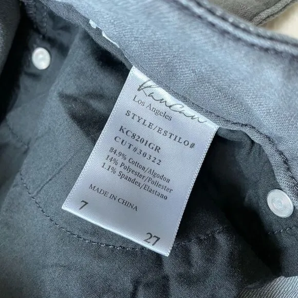 Kancan Gray Moto Estilo Skin Jean - Women’s 7