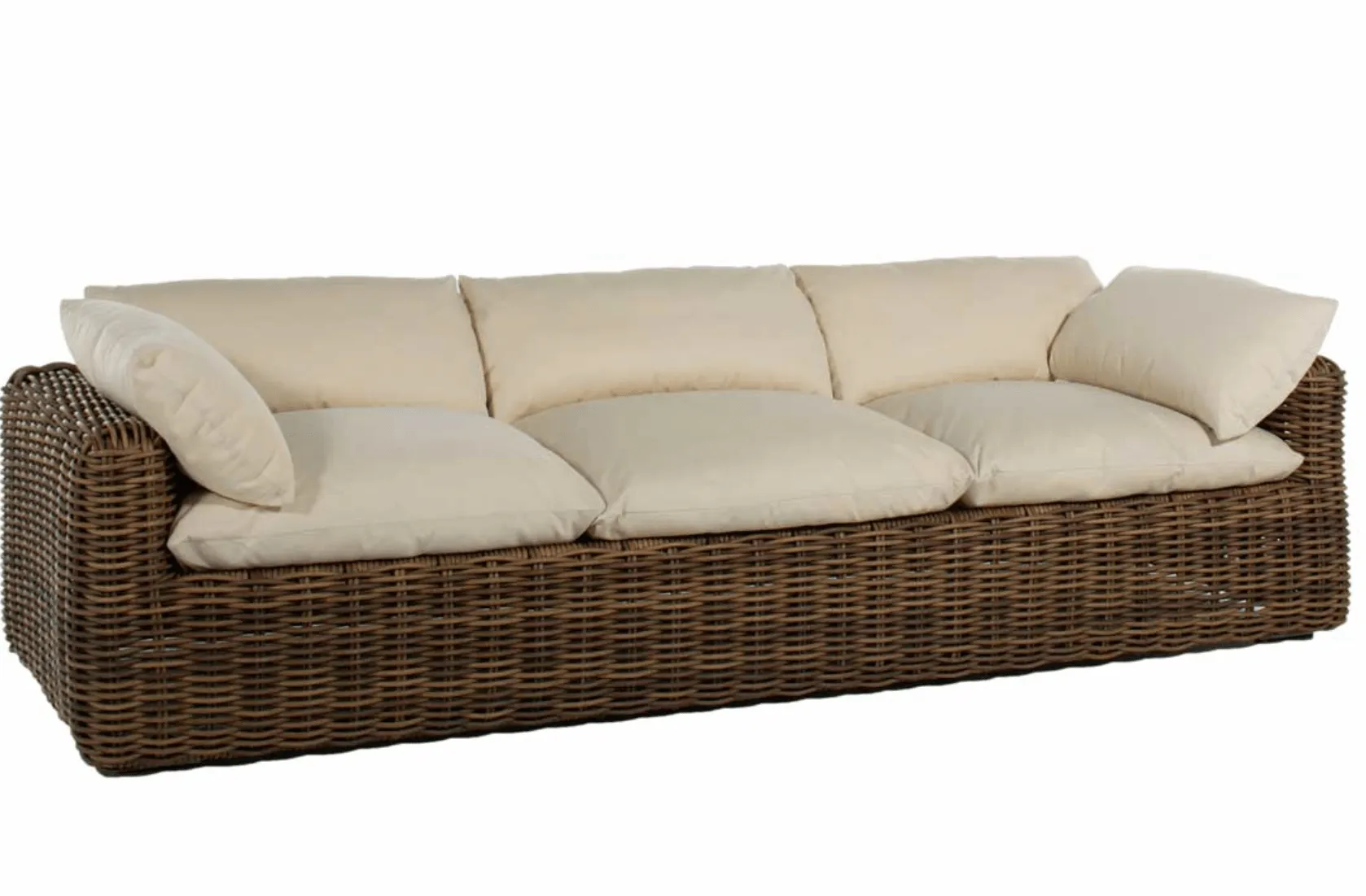 Kona Outdoor Wicker Sofa - Raffia