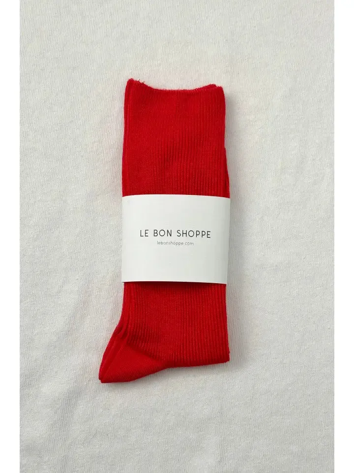 LE BON SHOPPE TROUSER SOCKS || RED LIPSTICK