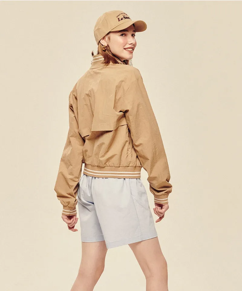 LE SONNET 72 Sporty Windbreaker - Beige