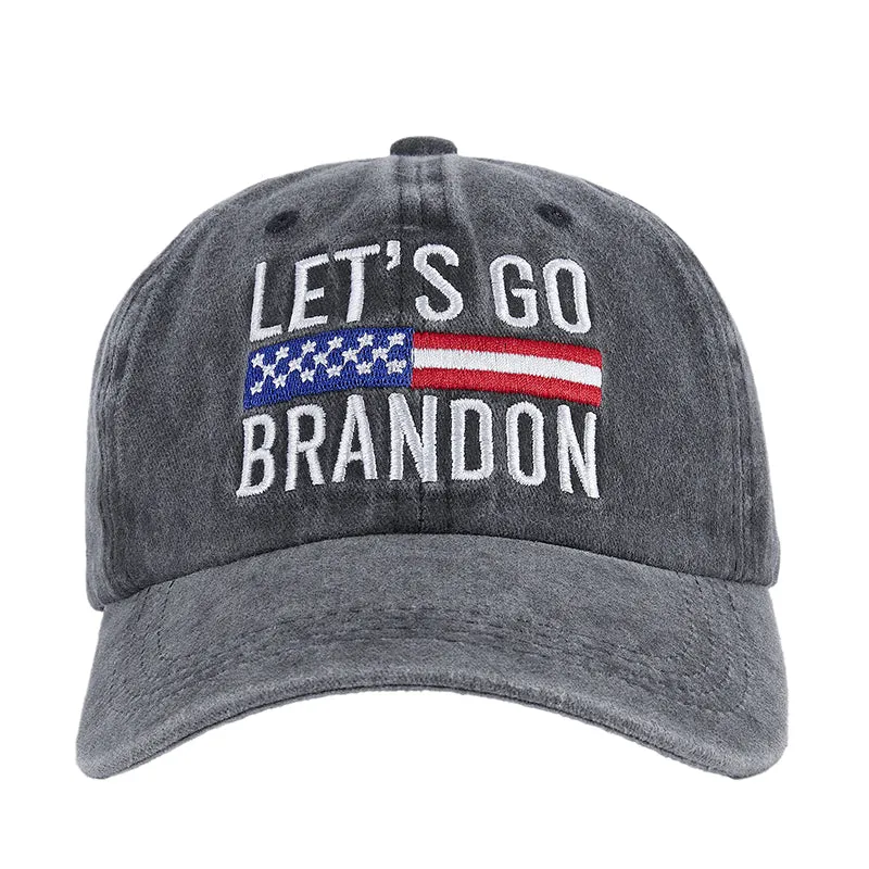LET'S GO BRANDON USA FLAG CAP