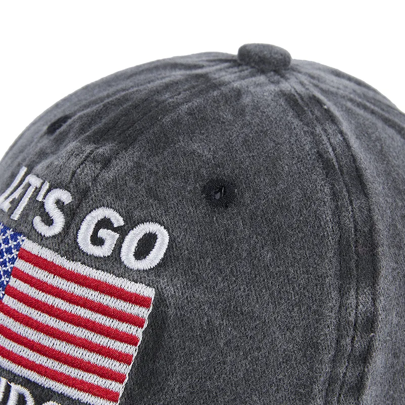 LET'S GO BRANDON USA FLAG CAP