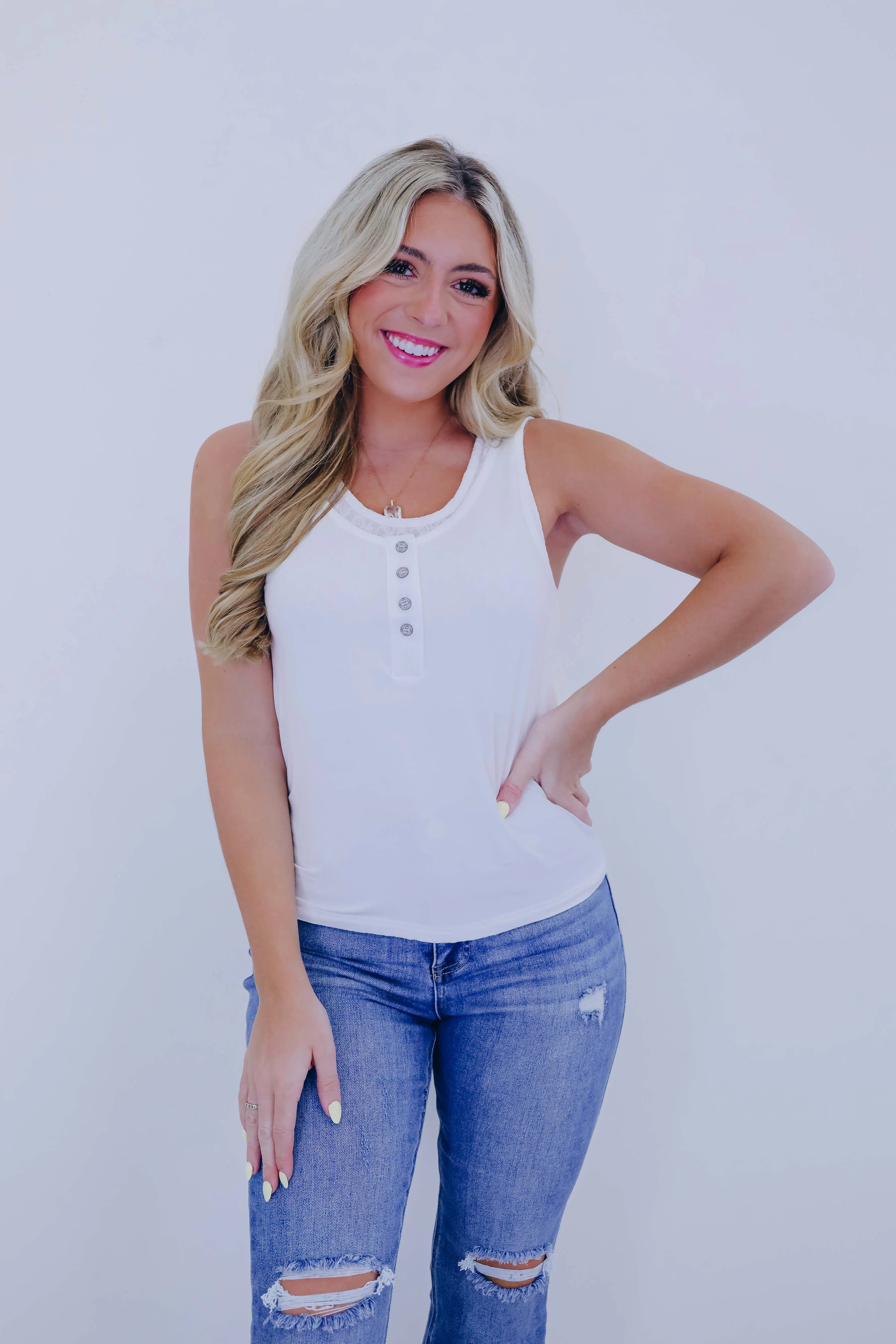 Lollie Lace Layered Tank Top By POL - 6 Colors