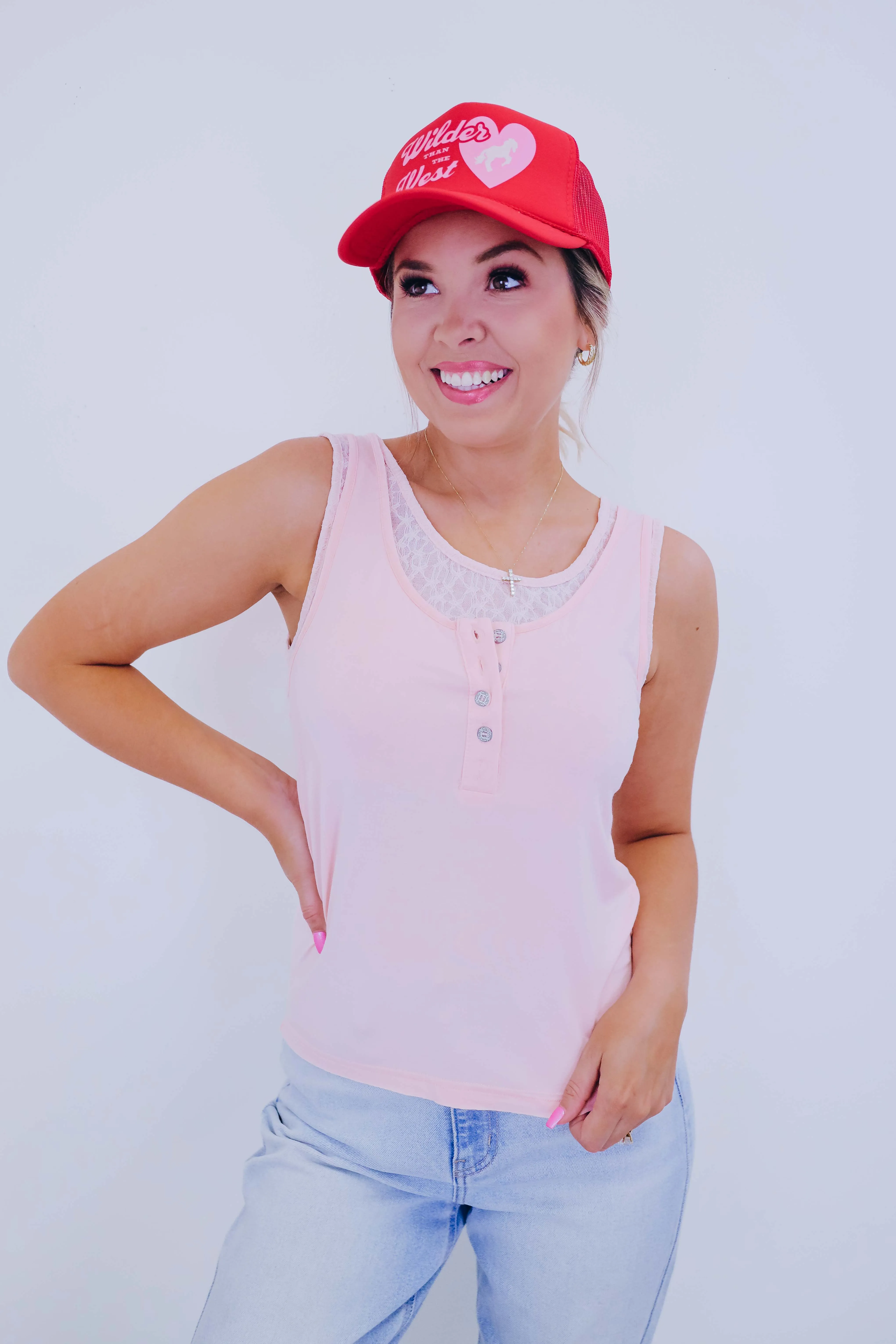 Lollie Lace Layered Tank Top By POL - 6 Colors
