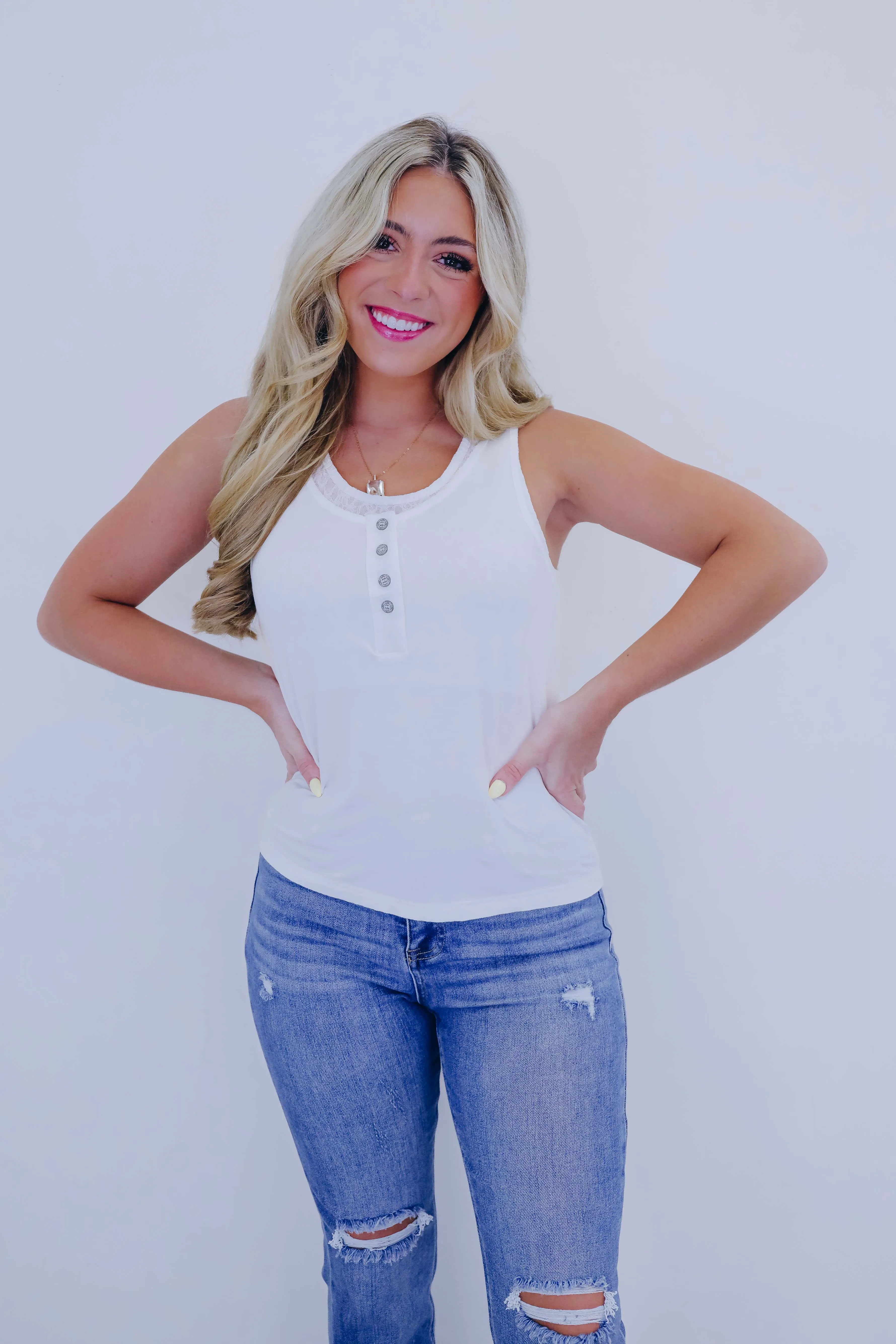 Lollie Lace Layered Tank Top By POL - 6 Colors