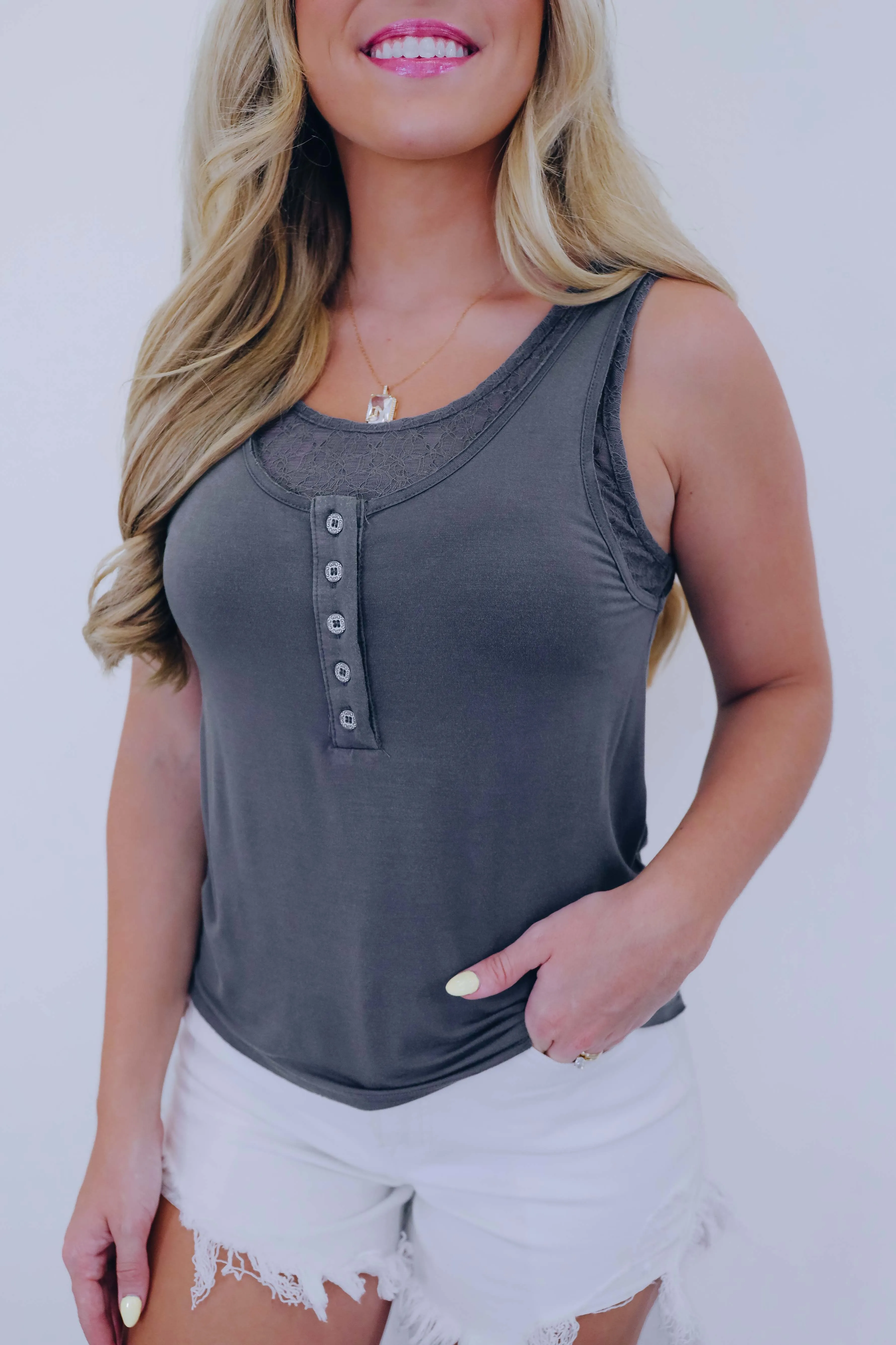 Lollie Lace Layered Tank Top By POL - 6 Colors