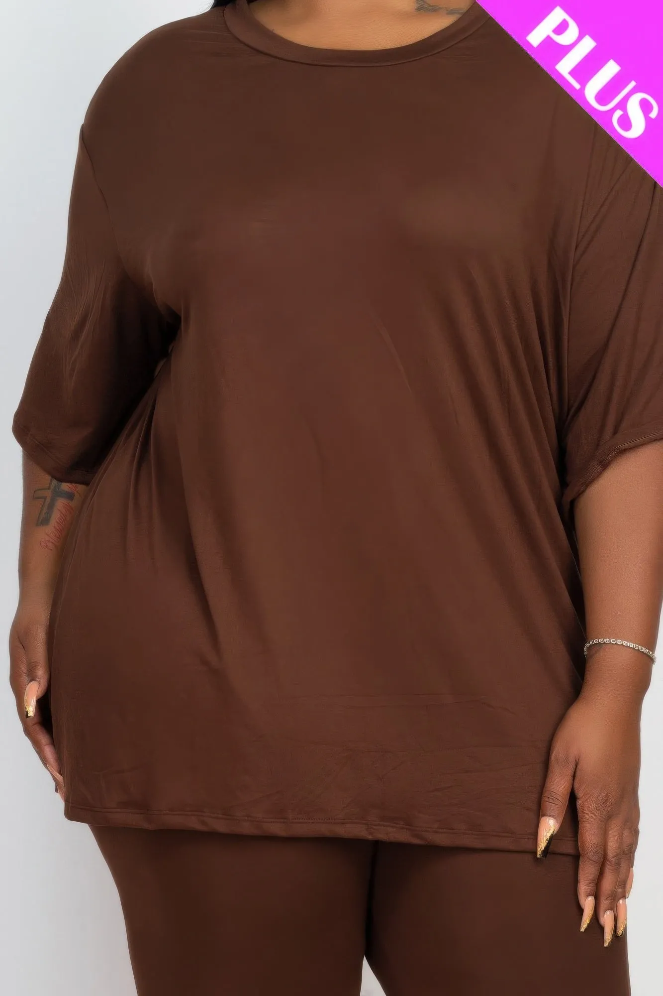 Loose Fit Top & Biker Shorts Set
