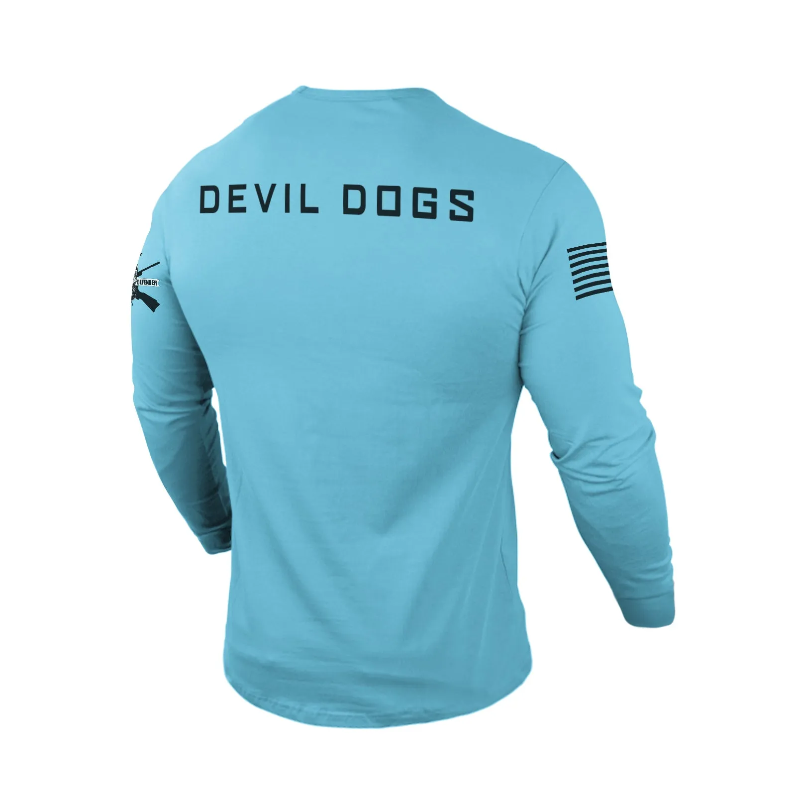 MARINES DON'T DIE 100% COTTON GRAPHIC LONG SLEEVE T-SHIRT