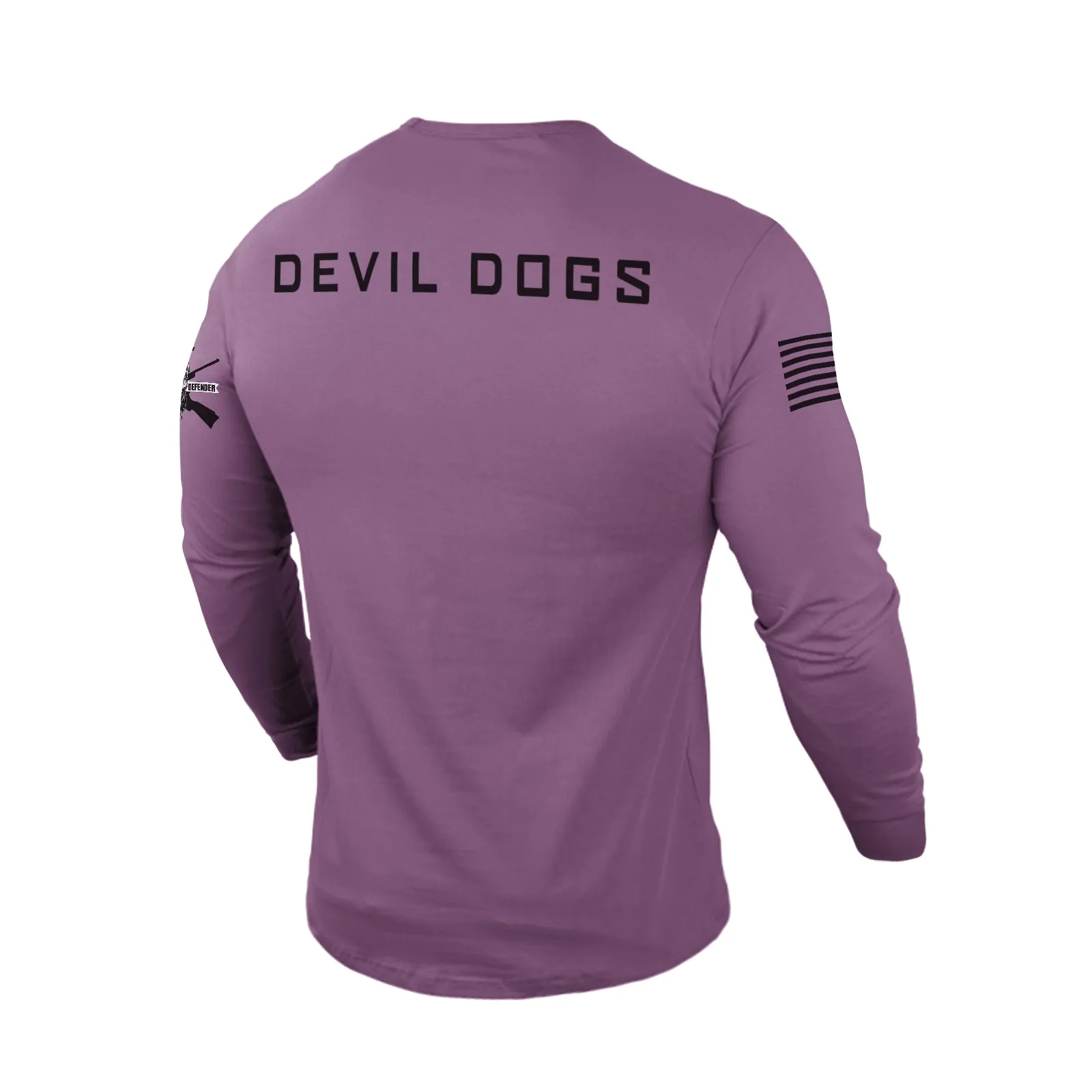 MARINES DON'T DIE 100% COTTON GRAPHIC LONG SLEEVE T-SHIRT