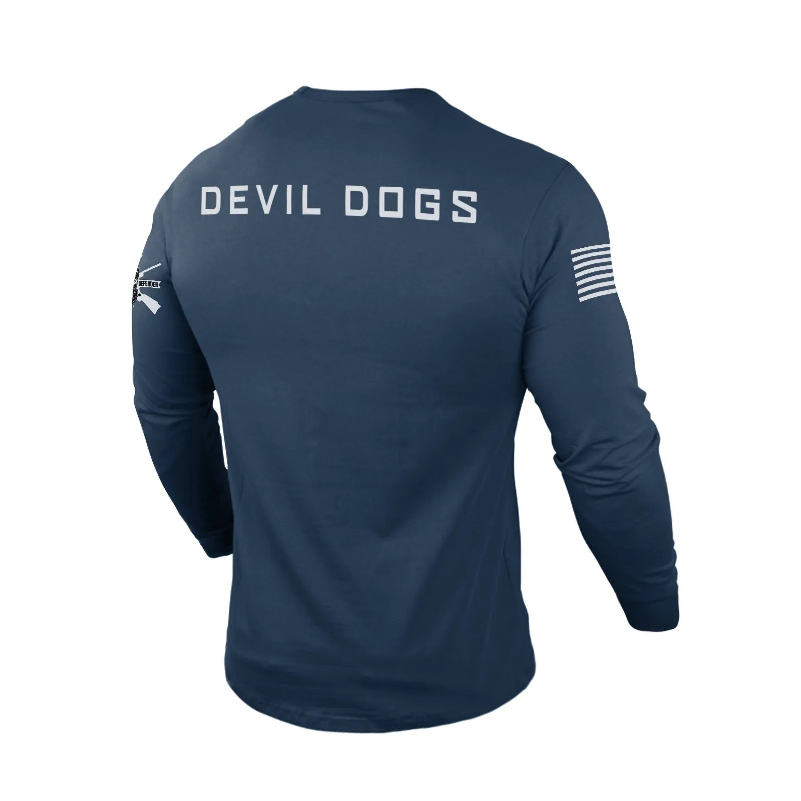 MARINES DON'T DIE 100% COTTON GRAPHIC LONG SLEEVE T-SHIRT